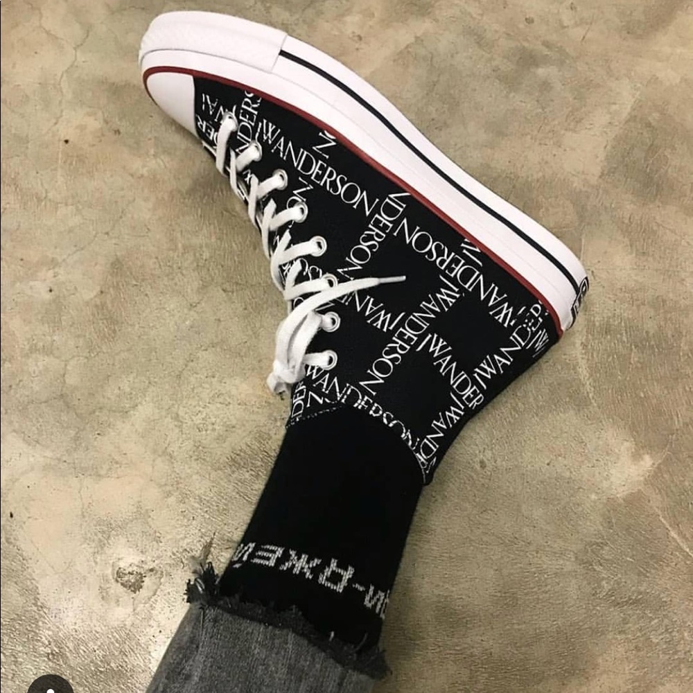 JW Anderson X Converse Black Logo Sneaker
